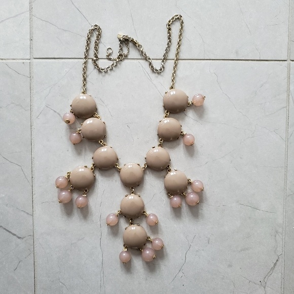 Ily Couture Jewelry - Large Ily Couture soft pink bubble bib necklace